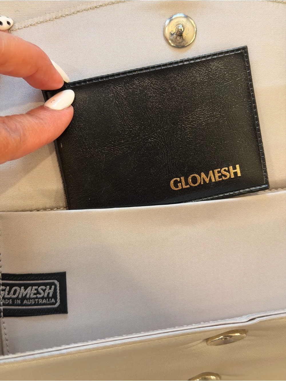 Vintage Glomesh White Tiles Silver Mesh Convertible Clutch / Shoulder Bag - Picture 8 of 13